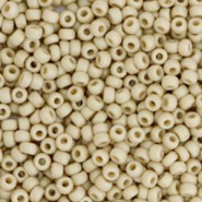 Miyuki seed beads 11/0 - Opaque glazed frosted moth wing beige 11-4691